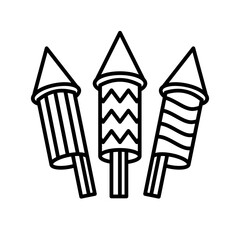 firework outline style