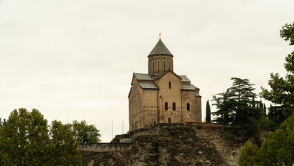 Fototapeta premium St. George's Church in Tbilisi, Georgia (Sakartvelo), Central Asia, Asia