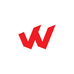 A stylized letter "W" with a bold, angular design.