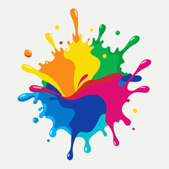 colorful splashes
