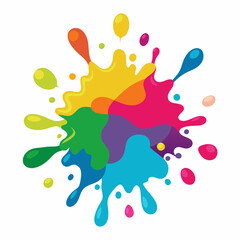 colorful splashes