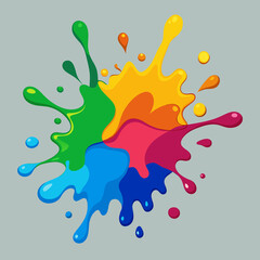 colorful splashes