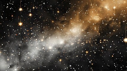 Fototapeta premium Cosmic Nebula Glowing gas clouds and stars in deep space. Background use science fiction, astronomy