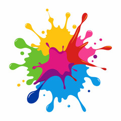 colorful splashes