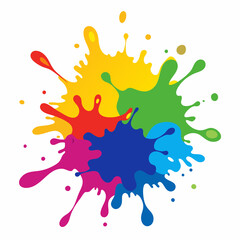 colorful splashes