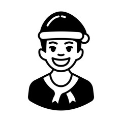 man avatar christmas solid style