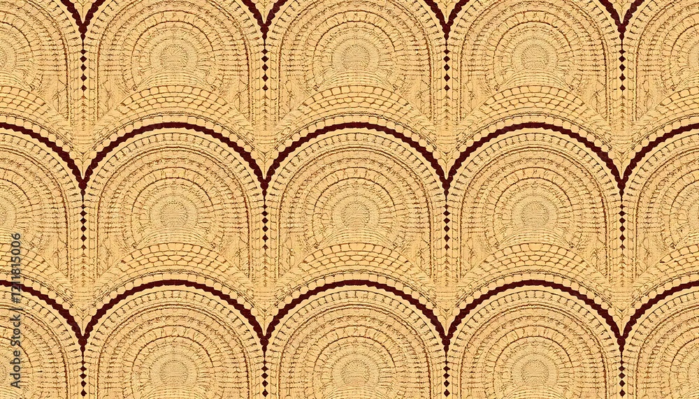 Poster abstract golden arch pattern background design