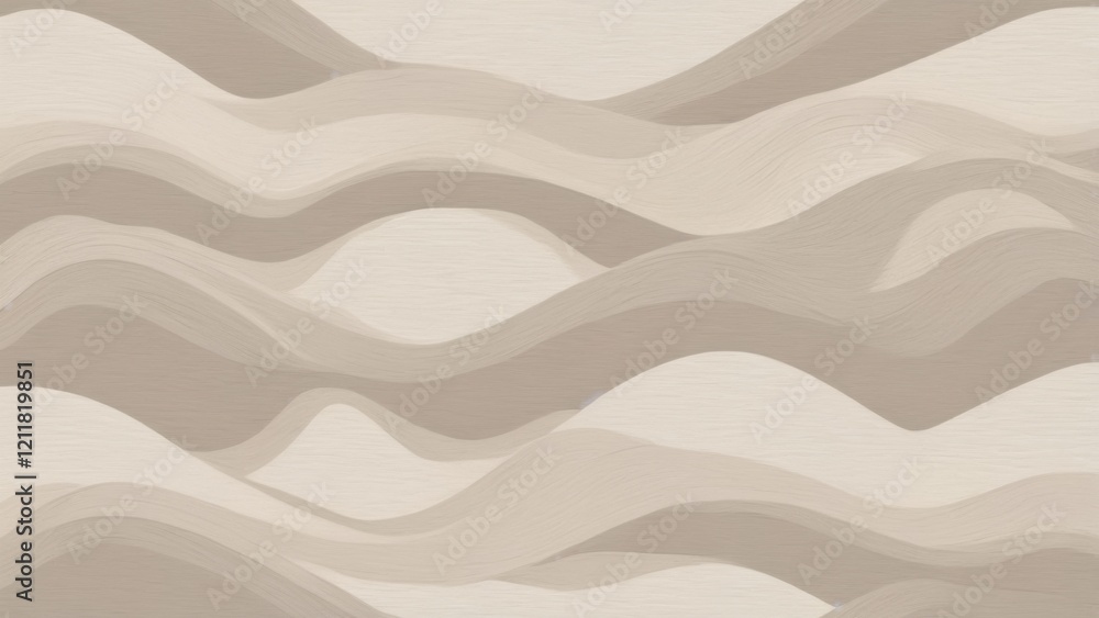 Poster soft waves of beige and cream create a tranquil atmosphere in an abstract design evoking calmness an