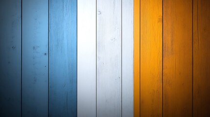 Strikingly colored wood planks background texture. AI Generated