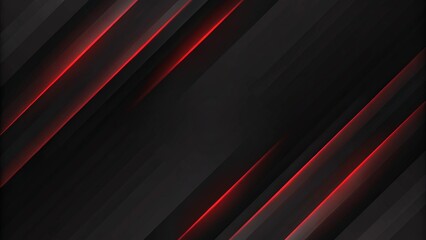 Abstract red light with black metallic slash geometric design modern futuristic background, luxury tech texture, digital dark pattern, elegant shapes, sci-fi style, innovation display design