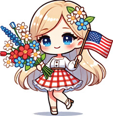 Cute girl chibi kawai