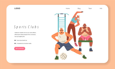 Pensioners Cope With Loneless. Flat Vector Illustration