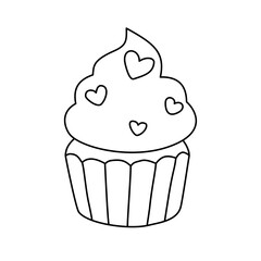 Cupcake Sweet Dessert Heart