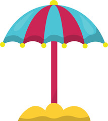 Obraz premium Summer Beach Vacation Decoration For Templet Element Design