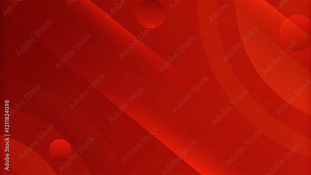 Aufkleber abstract technology red background with 3d concept. abstract particles red wave background banner, d