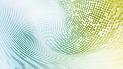 Obraz premium Abstract pastel watercolor background featuring soft waves and dotted patterns in light blue, yellow, and green tones. A white empty space is centered in the composition, complemented by a vintage pap