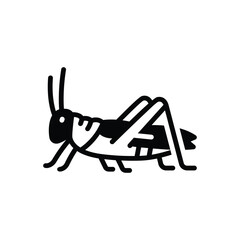 Black solid icon for grasshopper