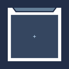 Futuristic square background. Social media frame vector illustration.