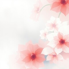 Fototapeta premium Blooming petals create a soft and serene atmosphere in a pastel garden at dawn, evoking tranquil beauty and renewal
