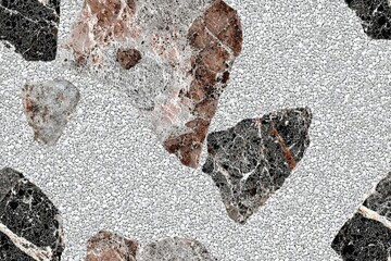 seamless of  Seamless white and pink gravel texture