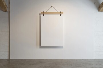 Vibrant Image of a Poster That Says Hanging Hanger on it