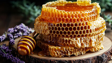 Golden Honeycomb: A Delicious and Healthy Natural Sweet Treat
