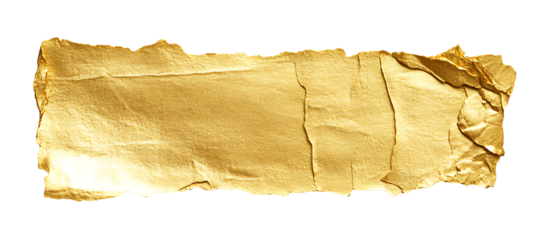 Golden torn paper texture background