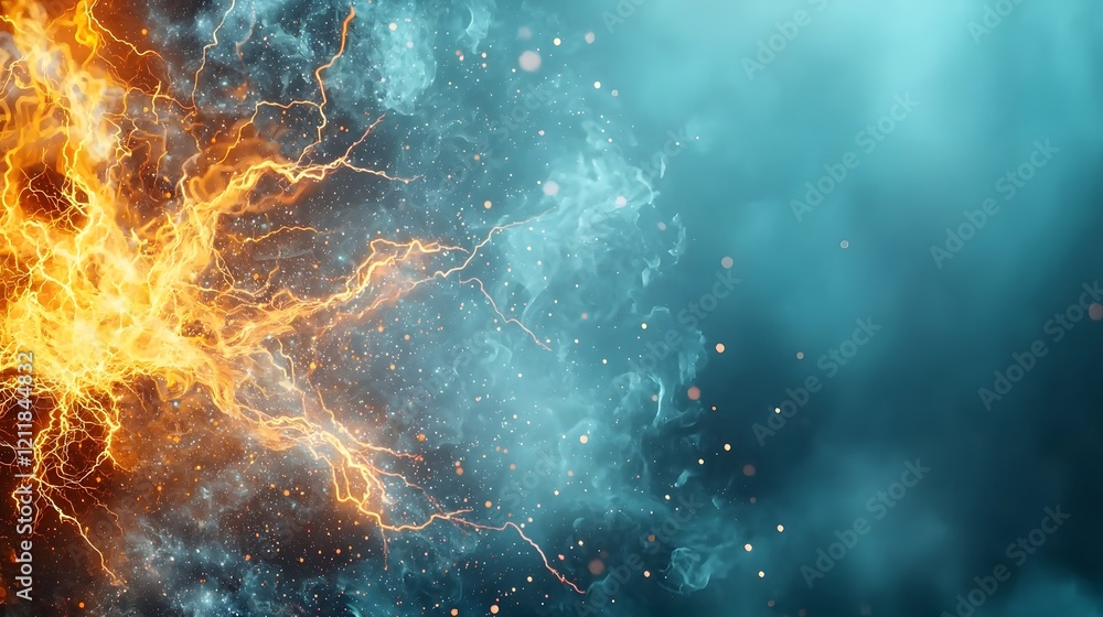 Poster quantum computing simulation of lorentz force dynamics showcasing the interaction of charged particl