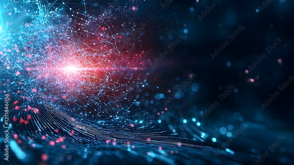 Poster quantum computing simulation of poynting energy flow in electromagnetic waves visualizing the dynami