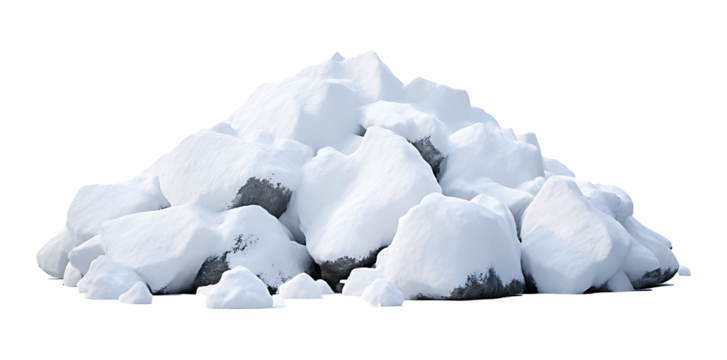 Pile of snow, winter texture, cold background