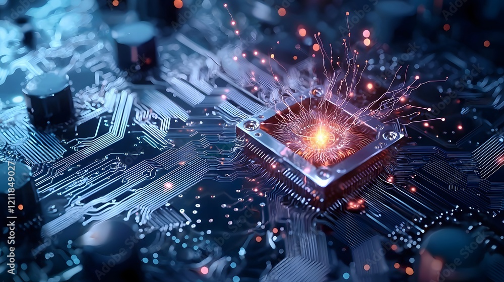 Poster quantum computing modeling of superconducting qubits used in quantum processors highlighting the jos
