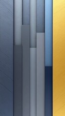 Abstract Gray Blue Yellow Stripes Geometric Design. AI Generated