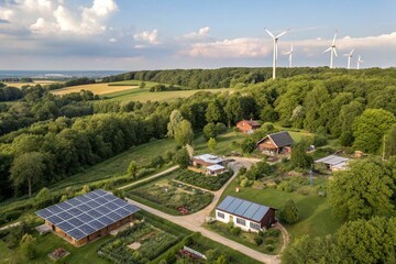 Isometric Eco-Village