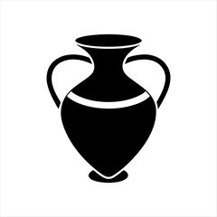 Vase vector silhouette design