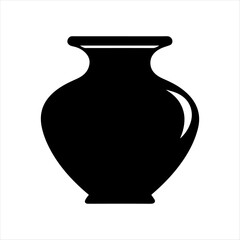 Vase vector silhouette design