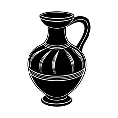 Vase vector silhouette design