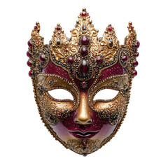  masquerade mask, beaded on isolated transparent background