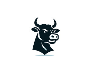 Cow logo vector. Animal farm. Cow icon. Dairy product symbol vector illustration.