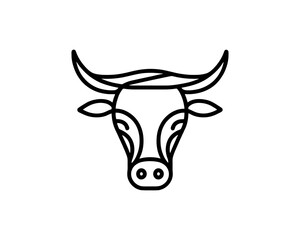 Cow logo vector. Animal farm. Cow icon. Dairy product symbol vector illustration.