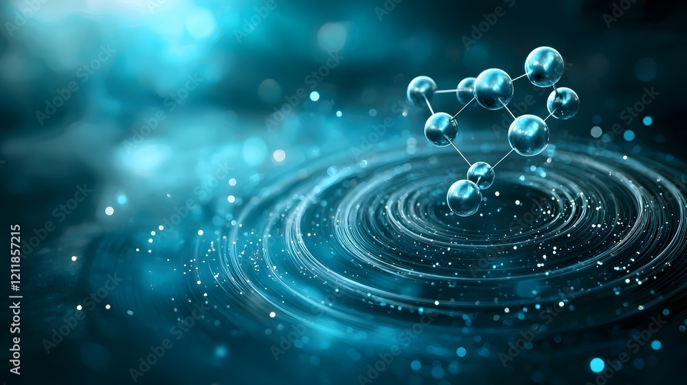 Poster quantum computing visualization of hydrogen atom energy levels showing electron orbitals with minima