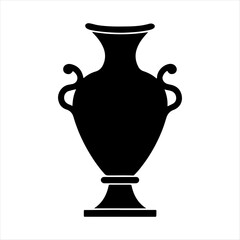 Vase vector silhouette design