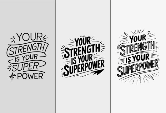 motivational quotes typography poster design set