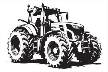 12 Tractor Silhouette Vector Bundle