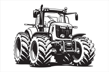 12 Tractor Silhouette Vector Bundle