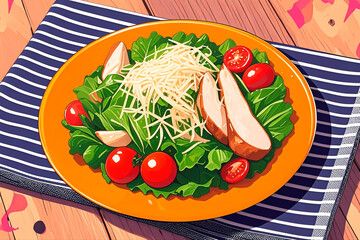 pasta with tomato and basil