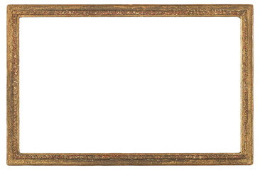 Old picture frame in PNG format on a transparent background.Old picture frame in PNG format on a transparent background.