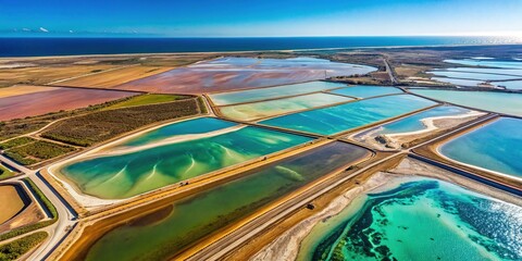 Aerial Abstract Salt Ponds Shark Bay 2021