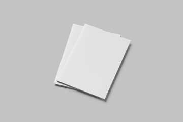 Blank a4 catalog mockup white