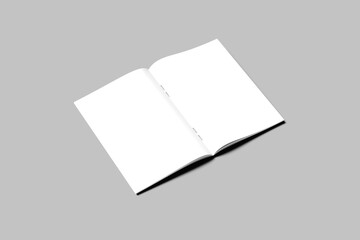 Blank a4 catalog mockup white