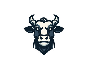 Cow logo vector. Animal farm. Cow icon. Dairy product symbol vector illustration.